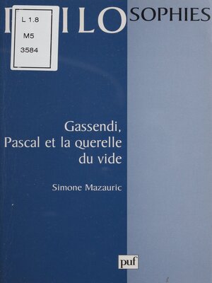 cover image of Gassendi, Pascal et la querelle du vide